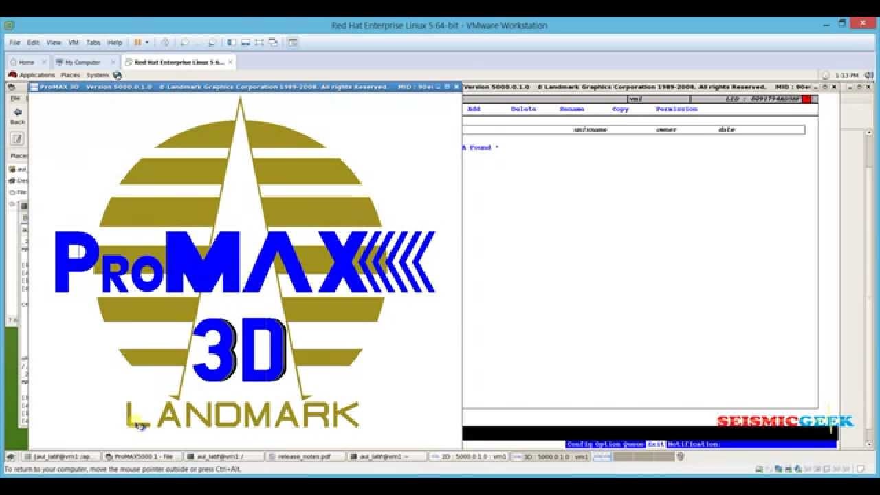 Promax seismic software